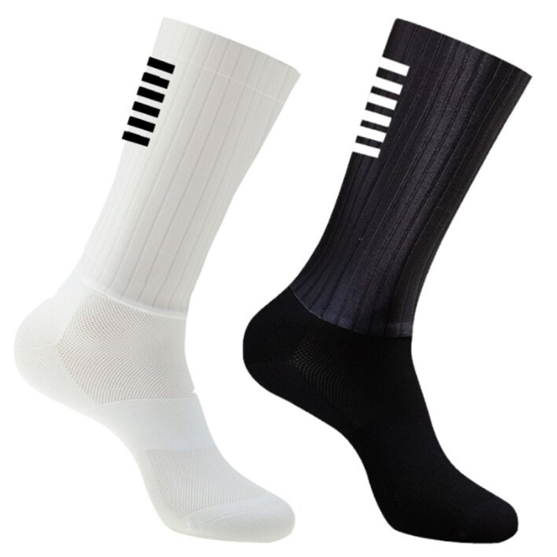 Silicone Sock Hotend - ซิลิโคนกันลื่นฤดูร้อน Aero ถุงเท้า Whiteline ขี่จักรยานถุงเท้าผู้ชายจักรยานกีฬาจักรยานถุงเท้า Calcetines
