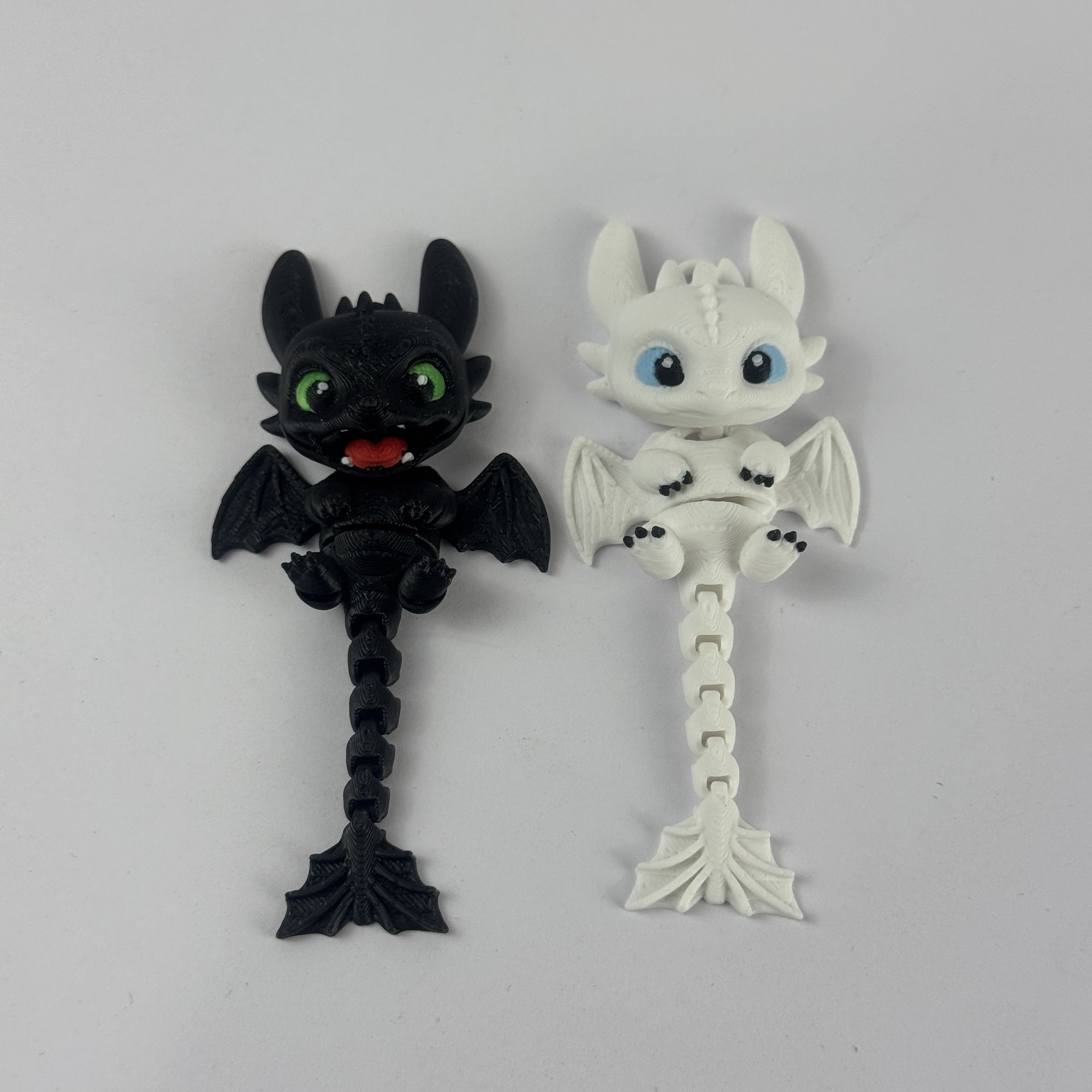 3D Printing Plastic - จี้มังกรขยับได้พิมพ์ 3 มิติ ไนท์ฟิวรี่ ไลท์ฟิวรี่ วิธีฝึกมังกรของคุณ