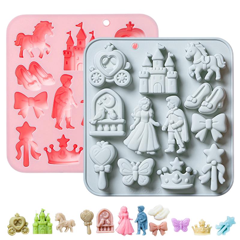 3D Printing Model Free - 🌸 แม่พิมพ์ซิลิโคนรูปเจ้าชายเจ้าหญิง 12 ช่อง 3 มิติ