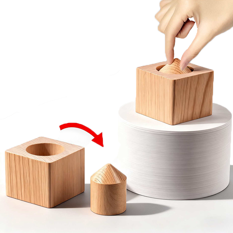 3D Printing Lego - บล็อกไม้ที่ไม่สามารถแกะออกได้ รูปทรงกระบอก สำหรับมายากลระยะใกล้ เหมาะสำหรับเด็ก วัยรุ่น และผู้ใหญ่