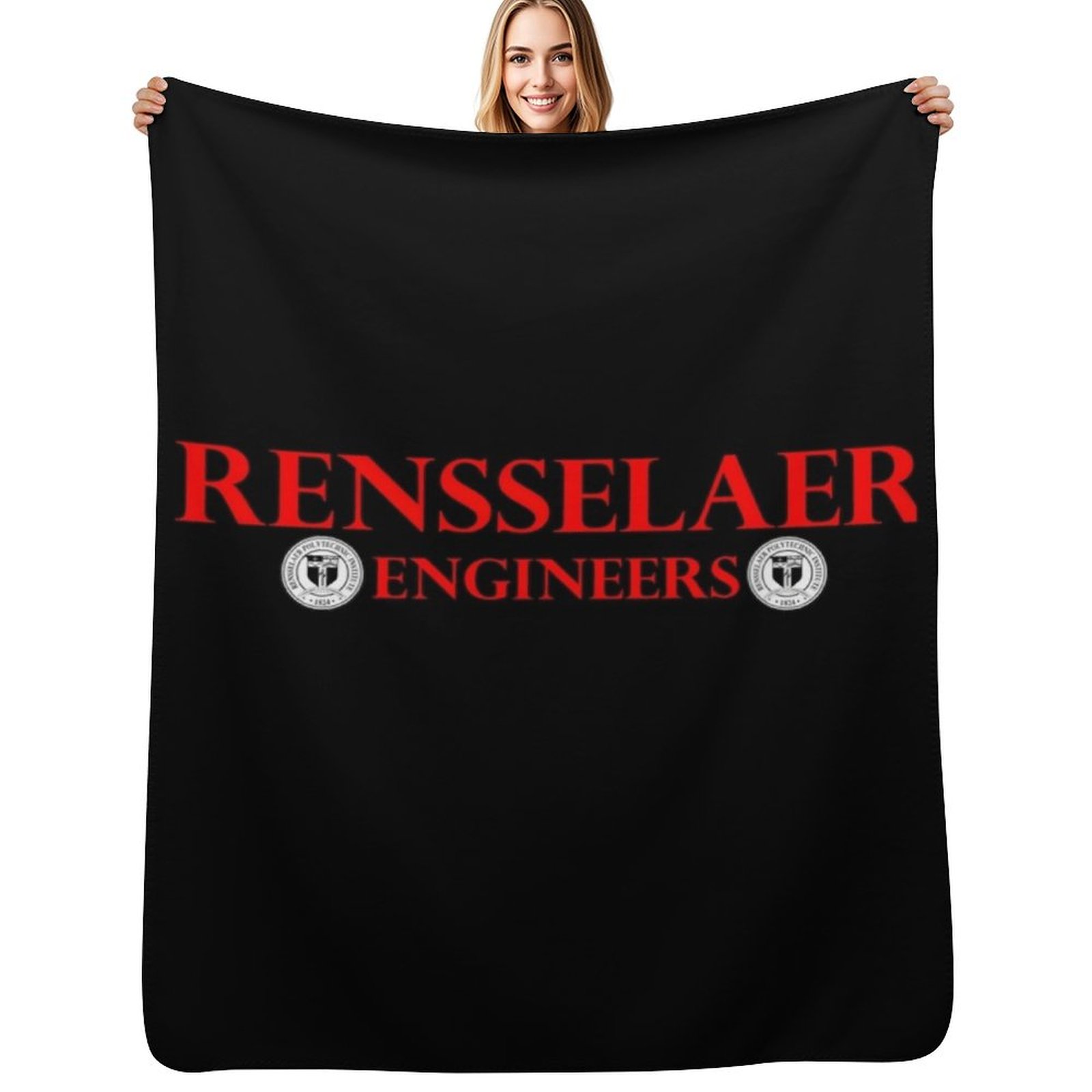 3D Printing Engineer - ผ้าห่มลายคลาสสิคของ RPI Engineers Soccer สำหรับนักออกแบบ ผ้าห่มขนนุ่มสำหรับเตียงนอน