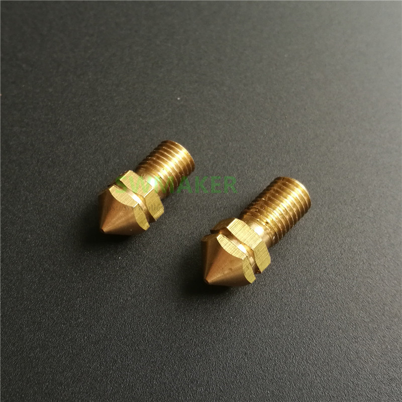 3D Printer Nozzle Brass - 4pcs UM3 3D เครื่องพิมพ์เปลี่ยนพิมพ์หัวฉีดทองเหลือง 0.4 มม.0.25