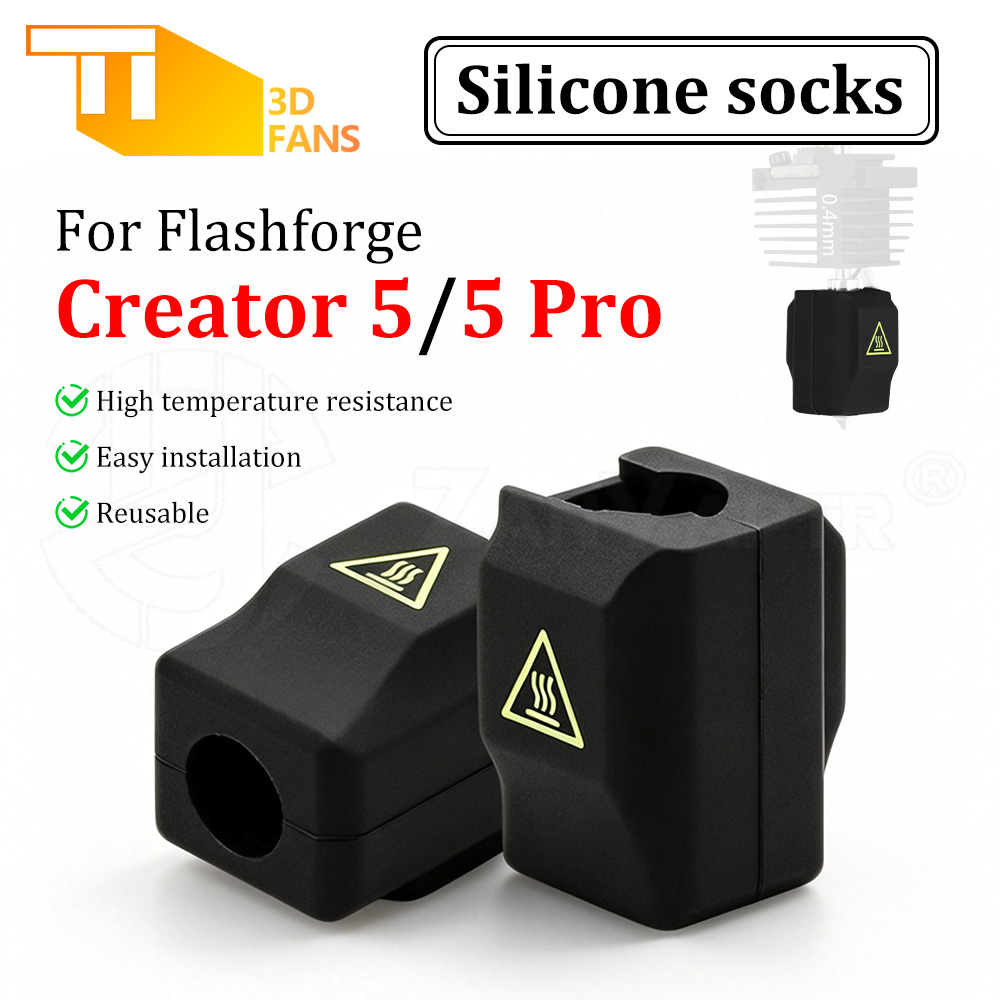 Silicone Sock Hotend - สำหรับ Flashforge Creator5 Creator5 Pro ปลอกซิลิโคนกันความร้อน