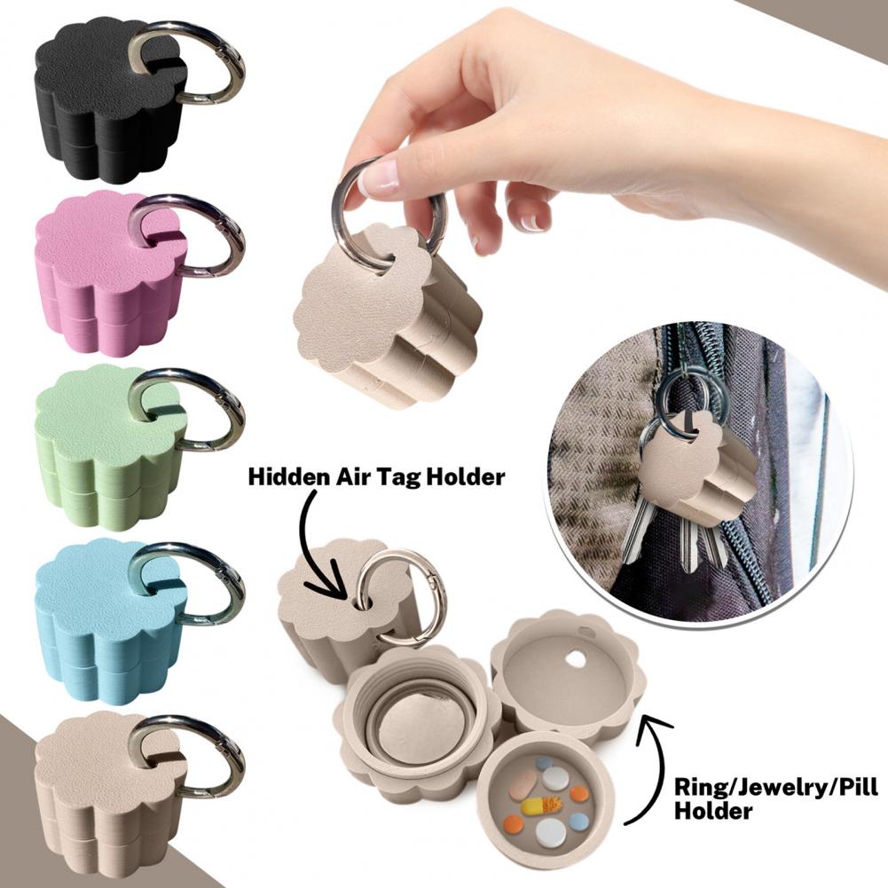 3D Printing Stainless Steel - พวงกุญแจกล่องยากันน้ําขนาดกะทัดรัด Mini น้ําหนักเบา 3D พิมพ์คอนเทนเนอร์พร้อมพวงกุญแจขนาดเล็ก Pill