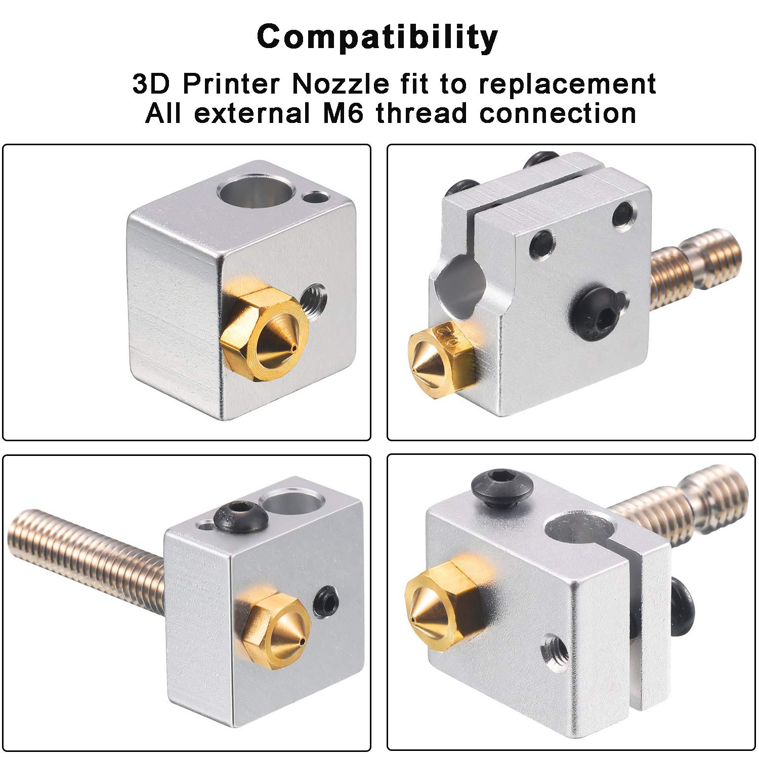 หัวฉีดทองเหลืองขนาด 0.4 มม. สำ - 3D Printer Nozzle Brass บทวิจารณ์และราคา
