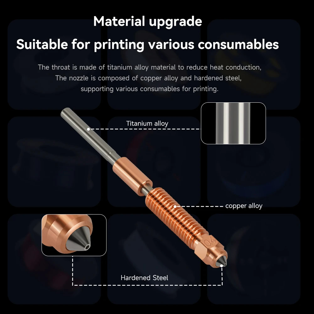 หัวฉีดแบบเปลี่ยนเร็ว K1 Max หั - 3D Printer Nozzle Brass บทวิจารณ์และราคา