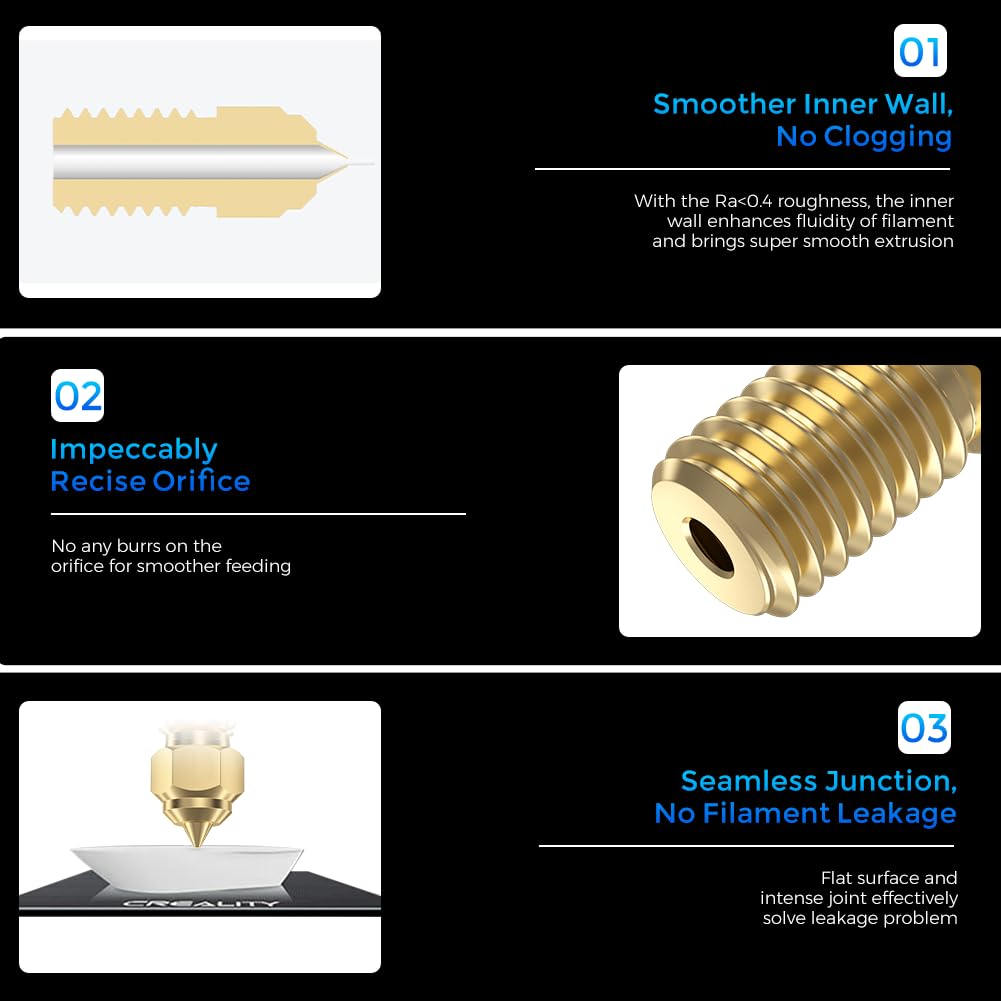 อย่างเป็นทางการ Creality Ender - 3D Printer Nozzle Brass บทวิจารณ์และราคา