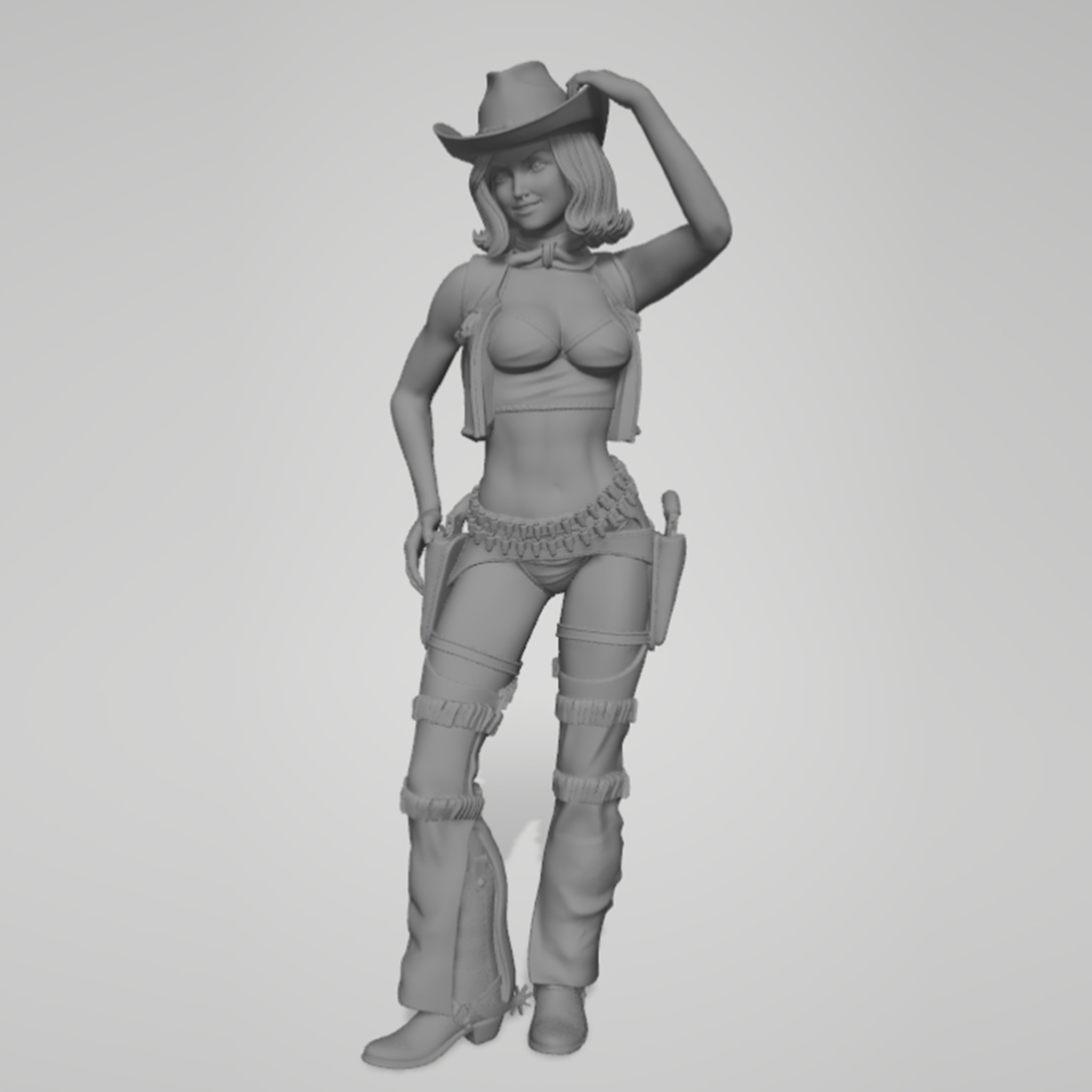 โมเดลการ์เกจคาวบอยเกิร์ล ขนาด  - 3D Printing Simulator บทวิจารณ์และราคา