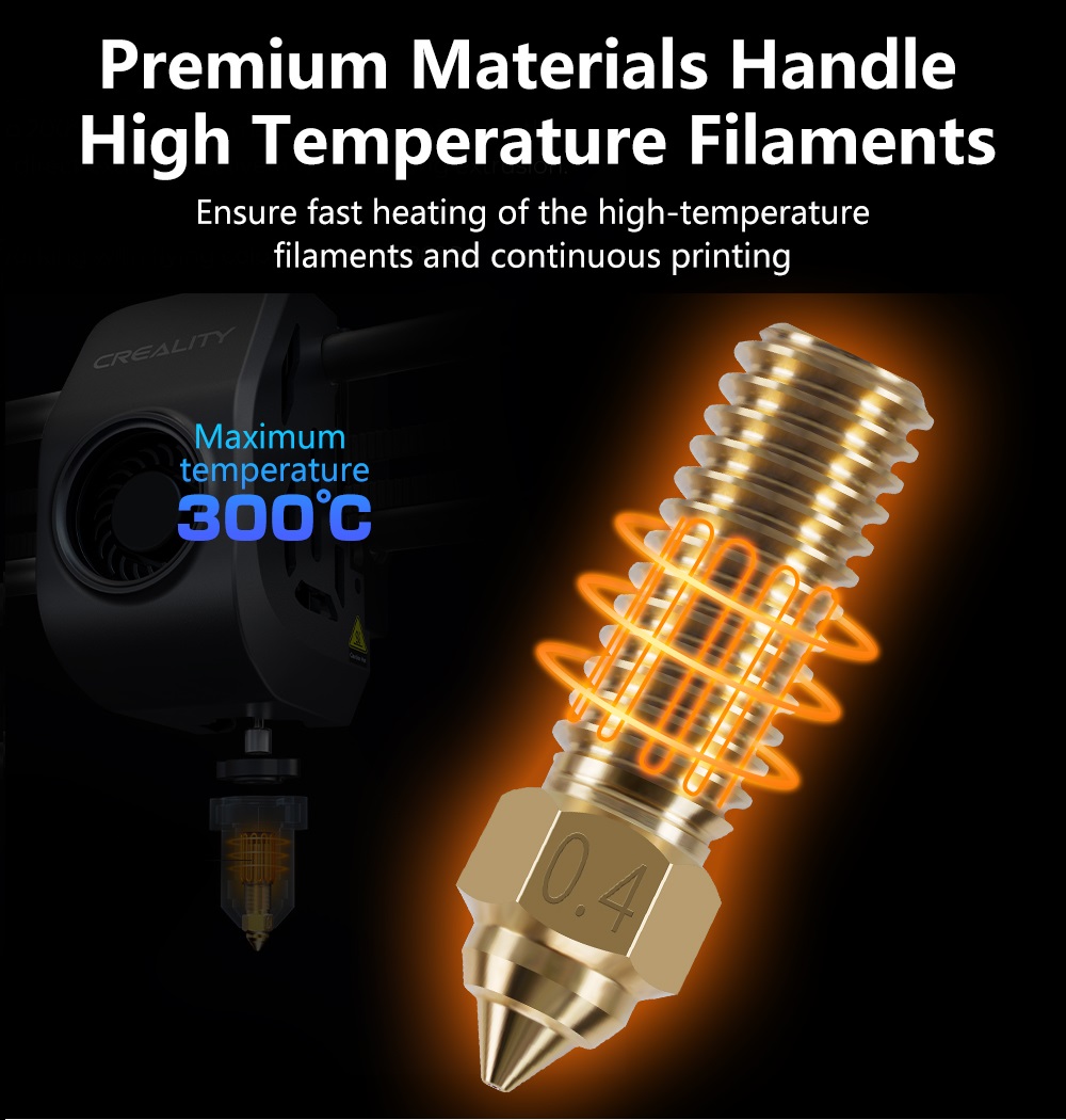 หัวฉีดสำหรับ Creality K1 Max E - 3D Printer Nozzle Brass บทวิจารณ์และราคา