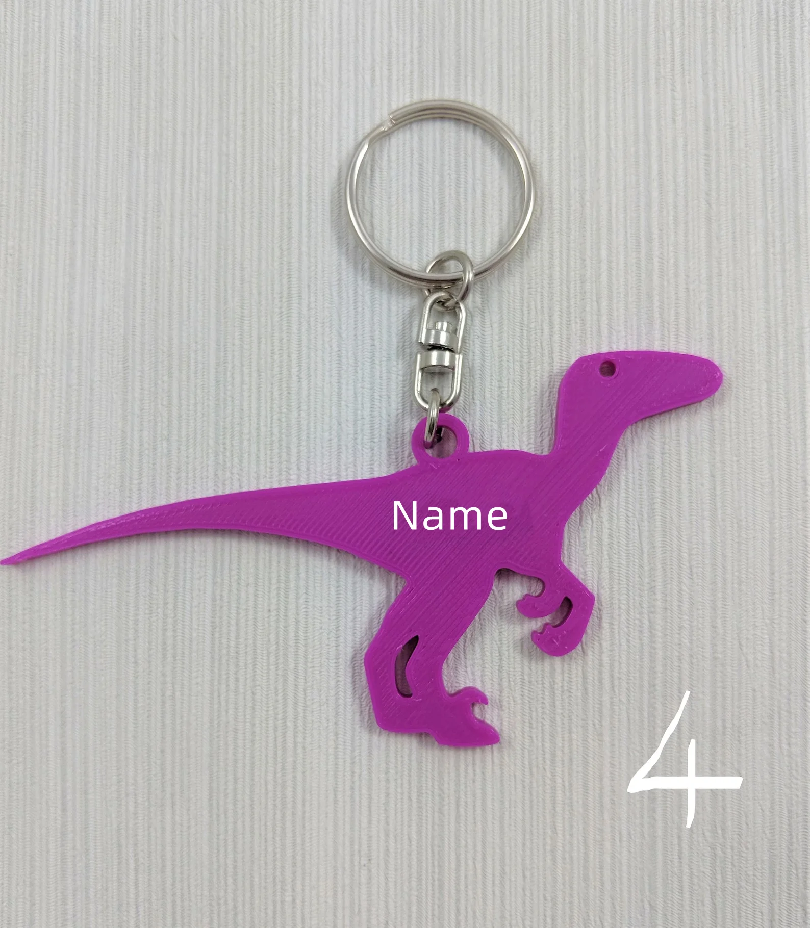 พวงกุญแจชื่อสั่งทำ ดีไซน์ไดโนเ - 3D Printing Stainless Steel บทวิจารณ์และราคา