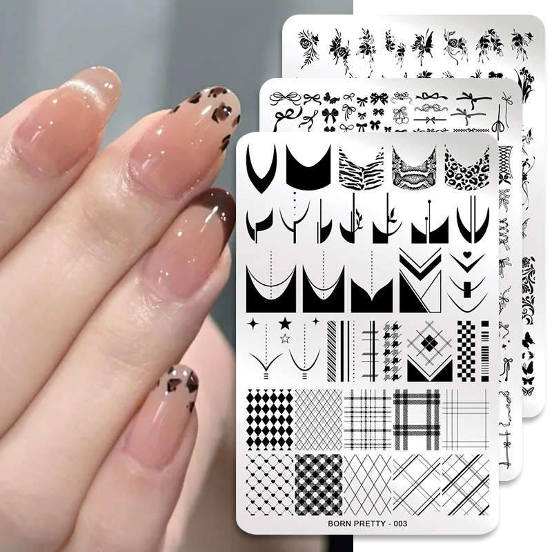 แผ่นปั๊มลายเล็บ BORN PRETTY ลา - 3D Printing Stainless Steel บทวิจารณ์และราคา