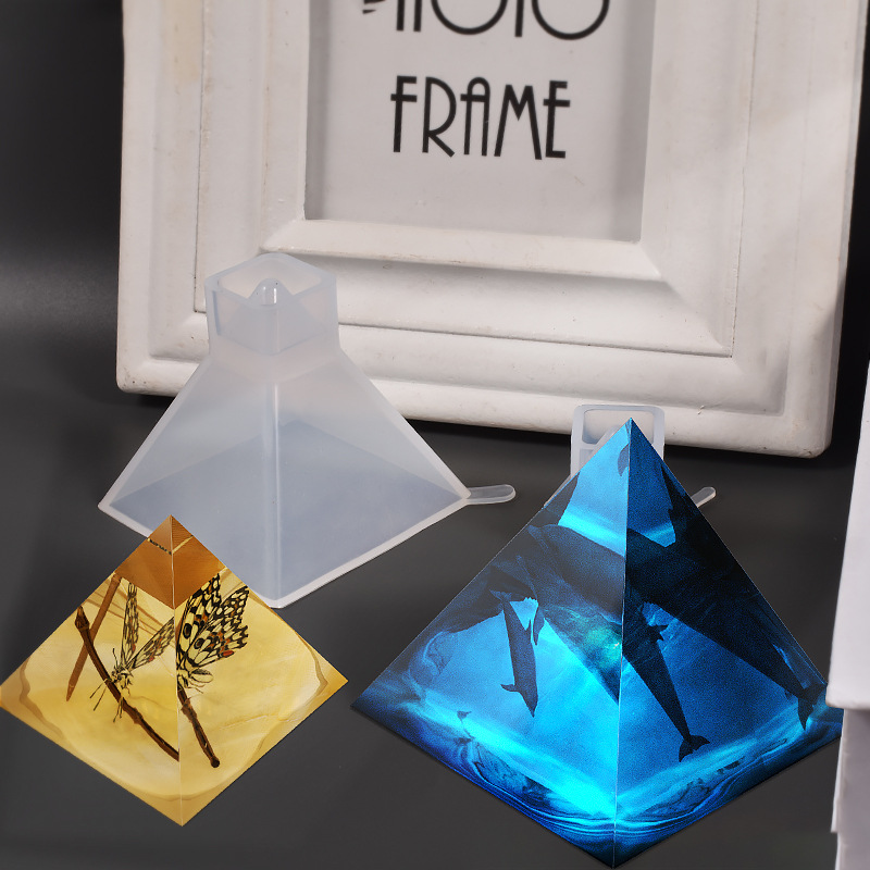 1pcs พีระมิดแม่พิมพ์ซิลิโคน DI - 3D Printing Epoxy Resin บทวิจารณ์และราคา