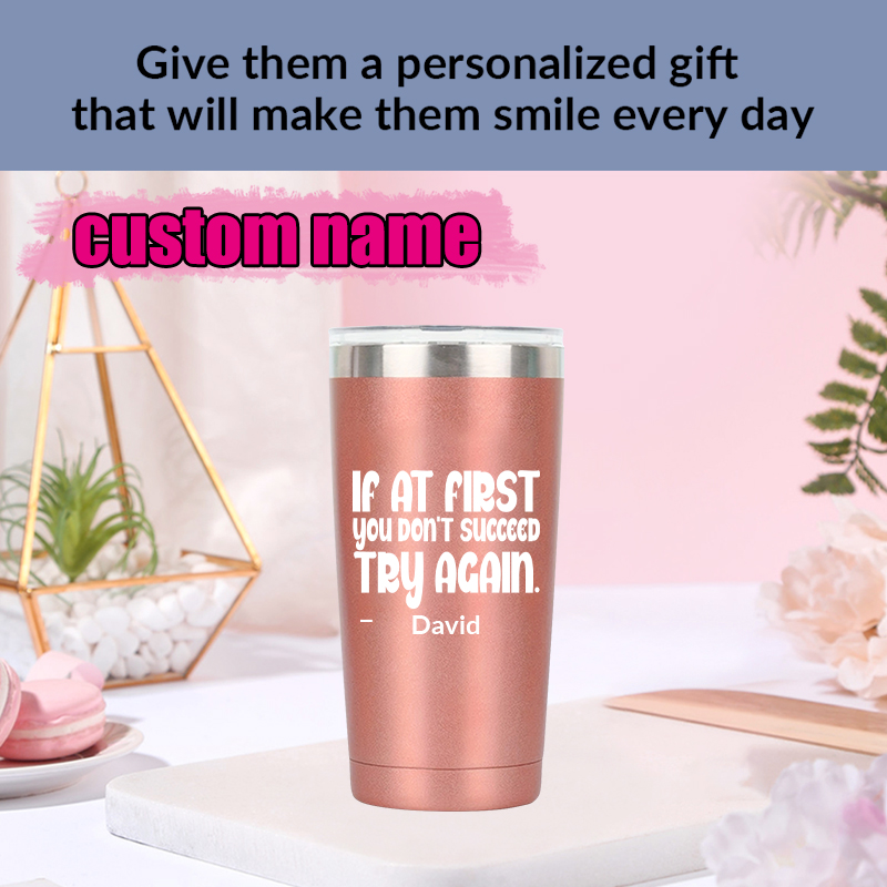 1 PC ที่กําหนดเองชื่อ 20oz รถถ - 3D Printing Stainless Steel บทวิจารณ์และราคา