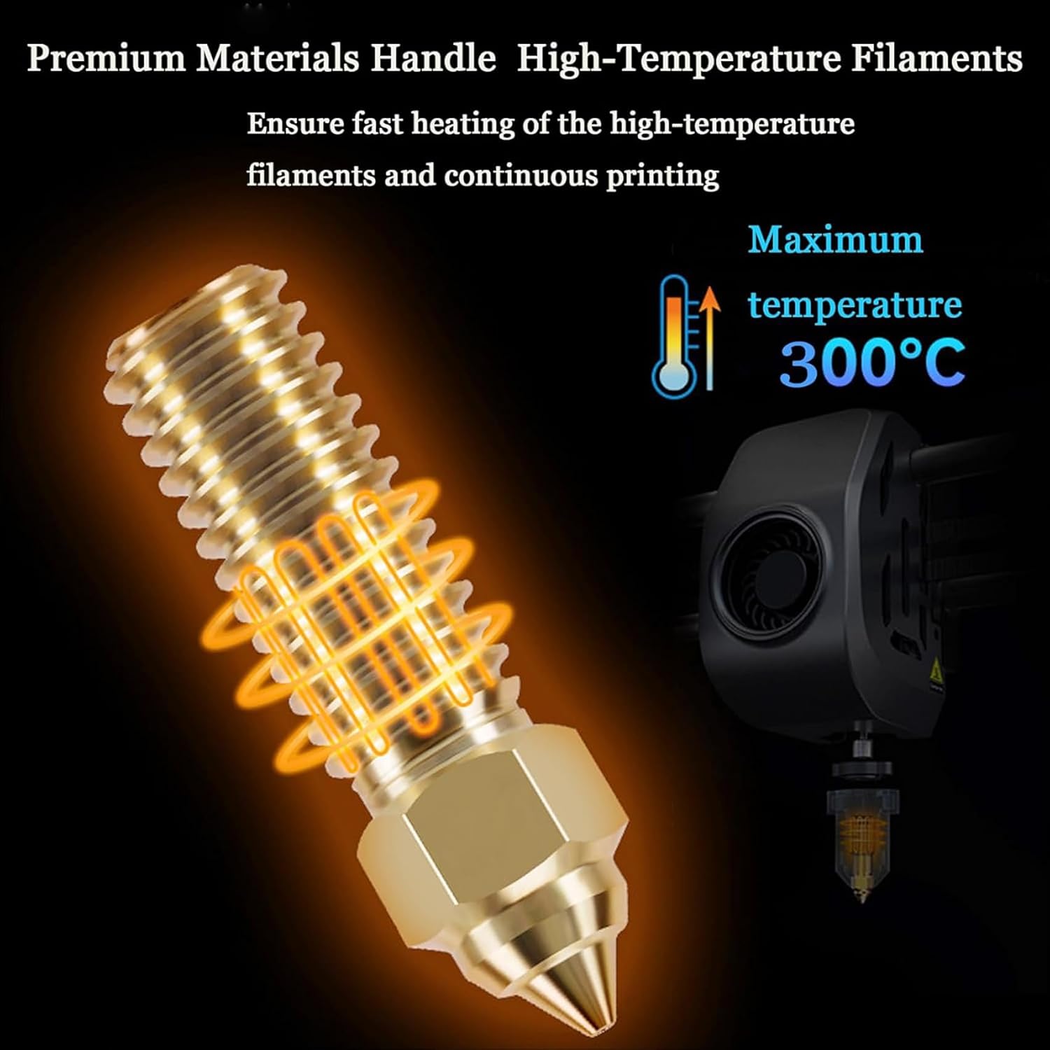ชุดหัวฉีด Creality Official K1 - 3D Printer Nozzle Brass บทวิจารณ์และราคา