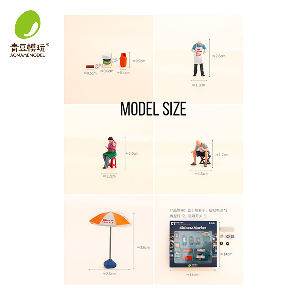 ชุดโมเดลตลาดกลางคืน 1/64 - ร้า - 3D Printing Construction บทวิจารณ์และราคา