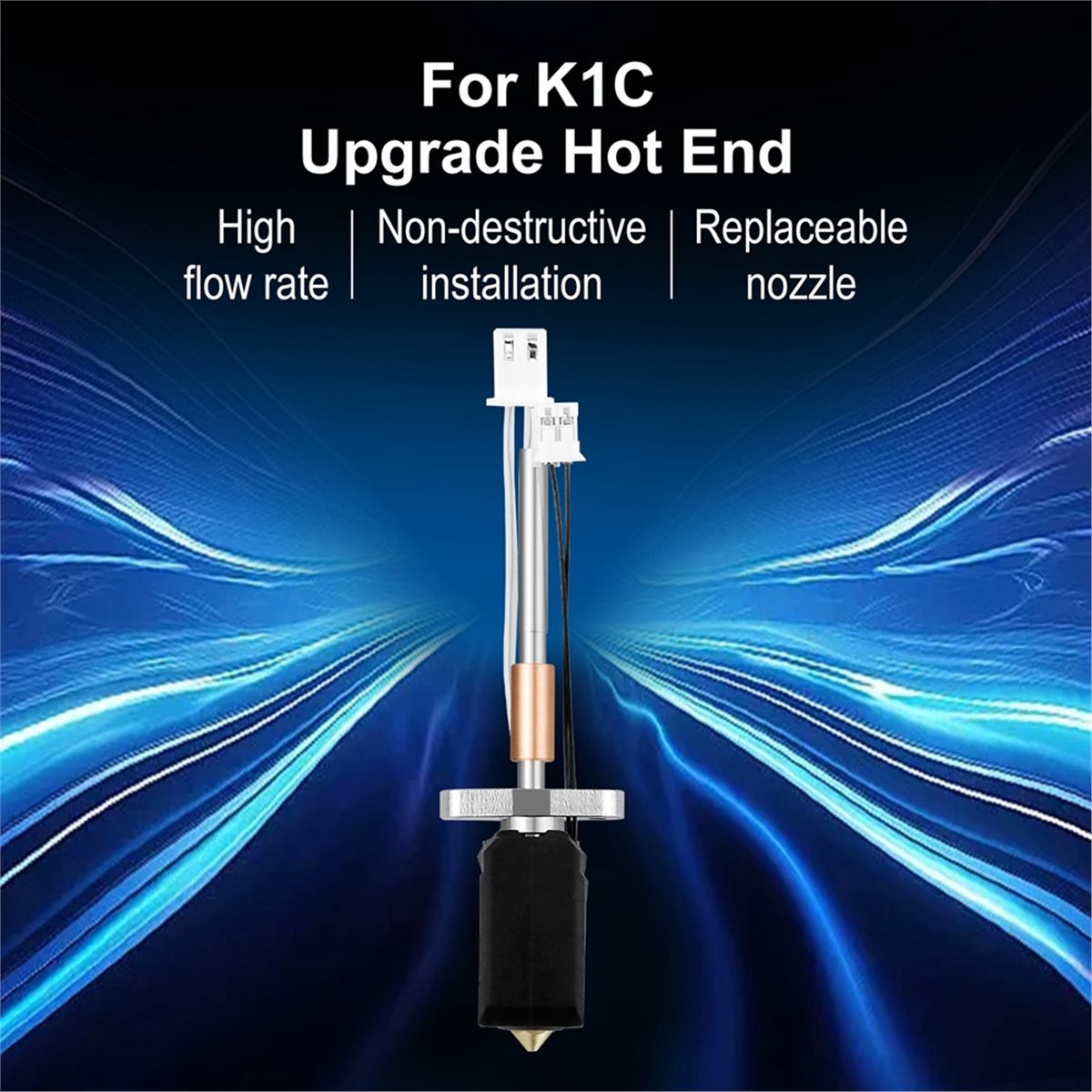 ชุดอัพเกรดฮอตเอนด์สำหรับ K1C ห - 3D Printer Nozzle Brass บทวิจารณ์และราคา