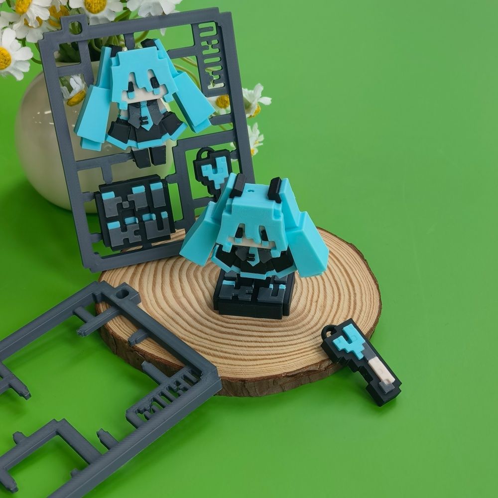 โมเดลฮัตสึเนะ มิคุ พิกเซลน่ารั - 3D Printing Model Free บทวิจารณ์และราคา