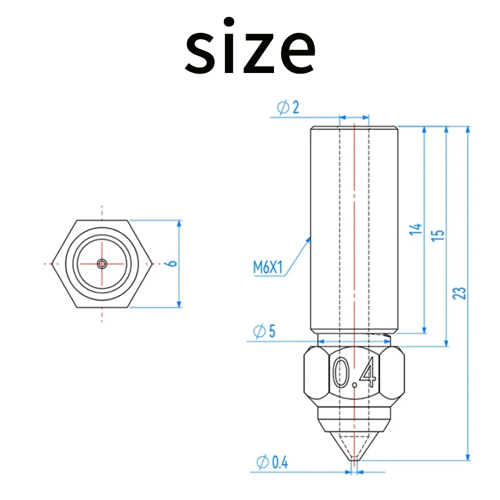 สำหรับ Creality ender 3 V3 Ke  - 3D Printer Nozzle Brass บทวิจารณ์และราคา