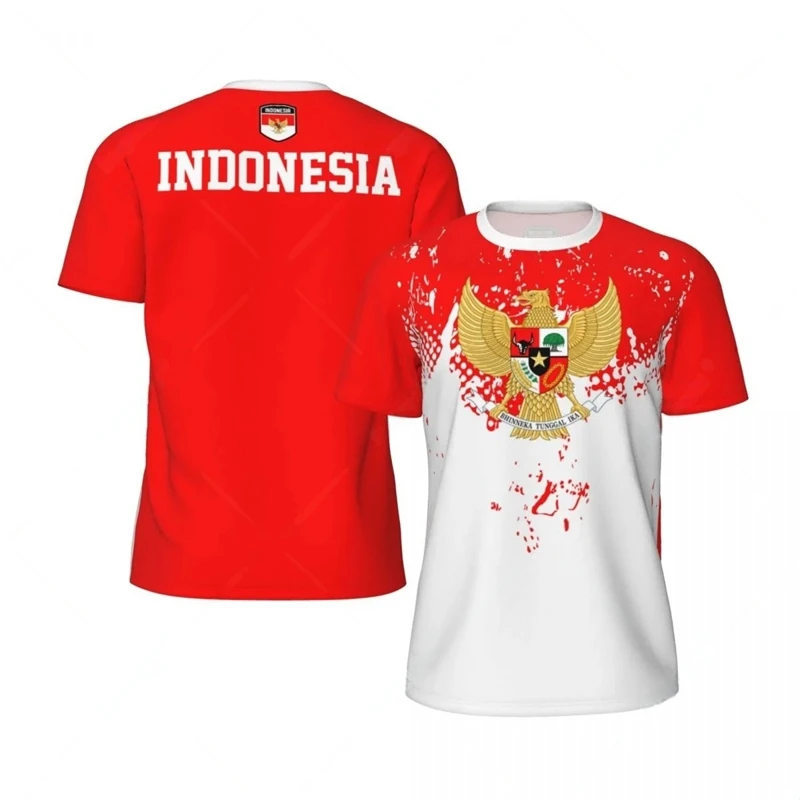 เสื้อยืดแฟชั่นลายธงชาติอินโดนี - 3D Printing Indonesia บทวิจารณ์และราคา